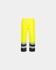 Promotional waterproof bicolored trousers - Yellow-Black