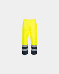 Promotional waterproof bicolored trousers - Yellow