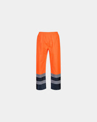 Promotional waterproof bicolored trousers - Orange