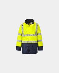 Custom waterproof breathable jacket Portwest - Yellow-Navy
