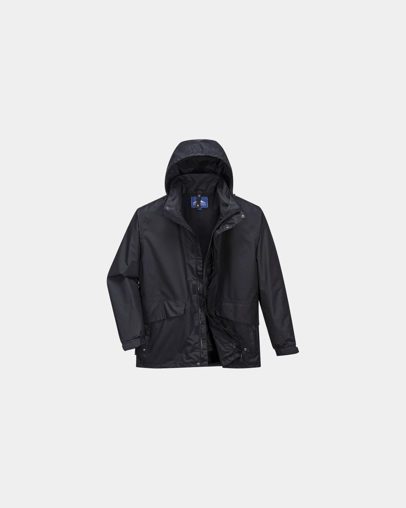 Promotional breathable 3-in-1 parka Argo - Black-Sky Blue