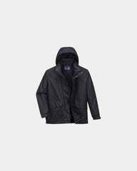 Promotional breathable 3-in-1 parka Argo - Black-Sky Blue