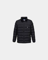 Custom heated jacket with carbon fiber insulation - Black-Sky Blue