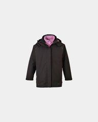 Custom women's 3-in-1 parka Elgin - Black-Sky Blue