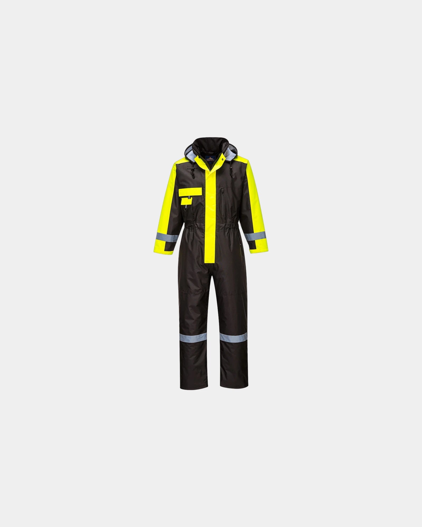 Promotional waterproof winter overall - Black-Sky Blue