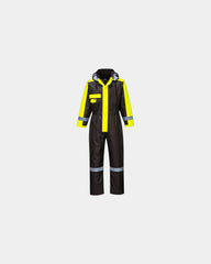 Promotional waterproof winter overall - Black-Sky Blue