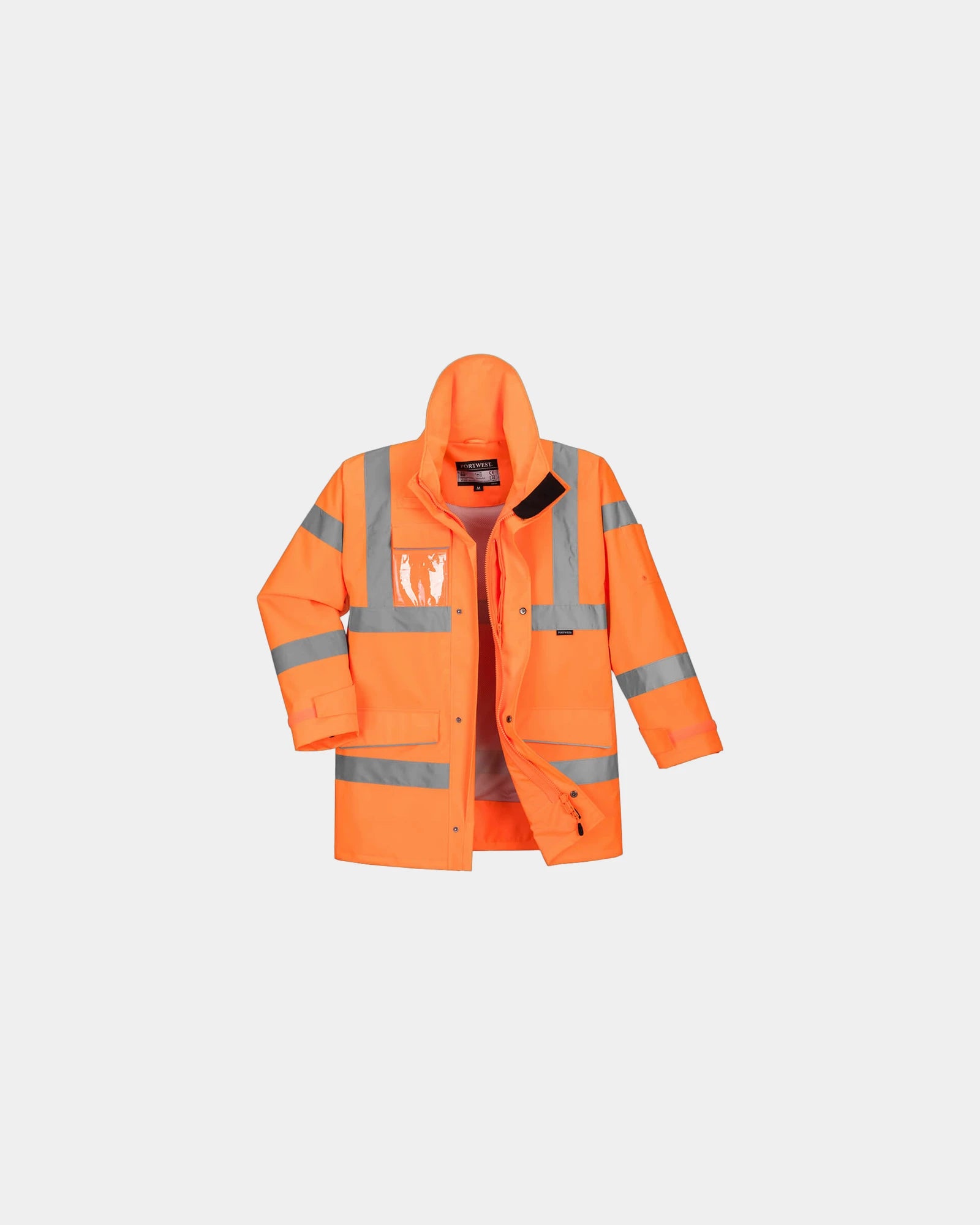 Promotional waterproof parka for all weather conditions - Orange