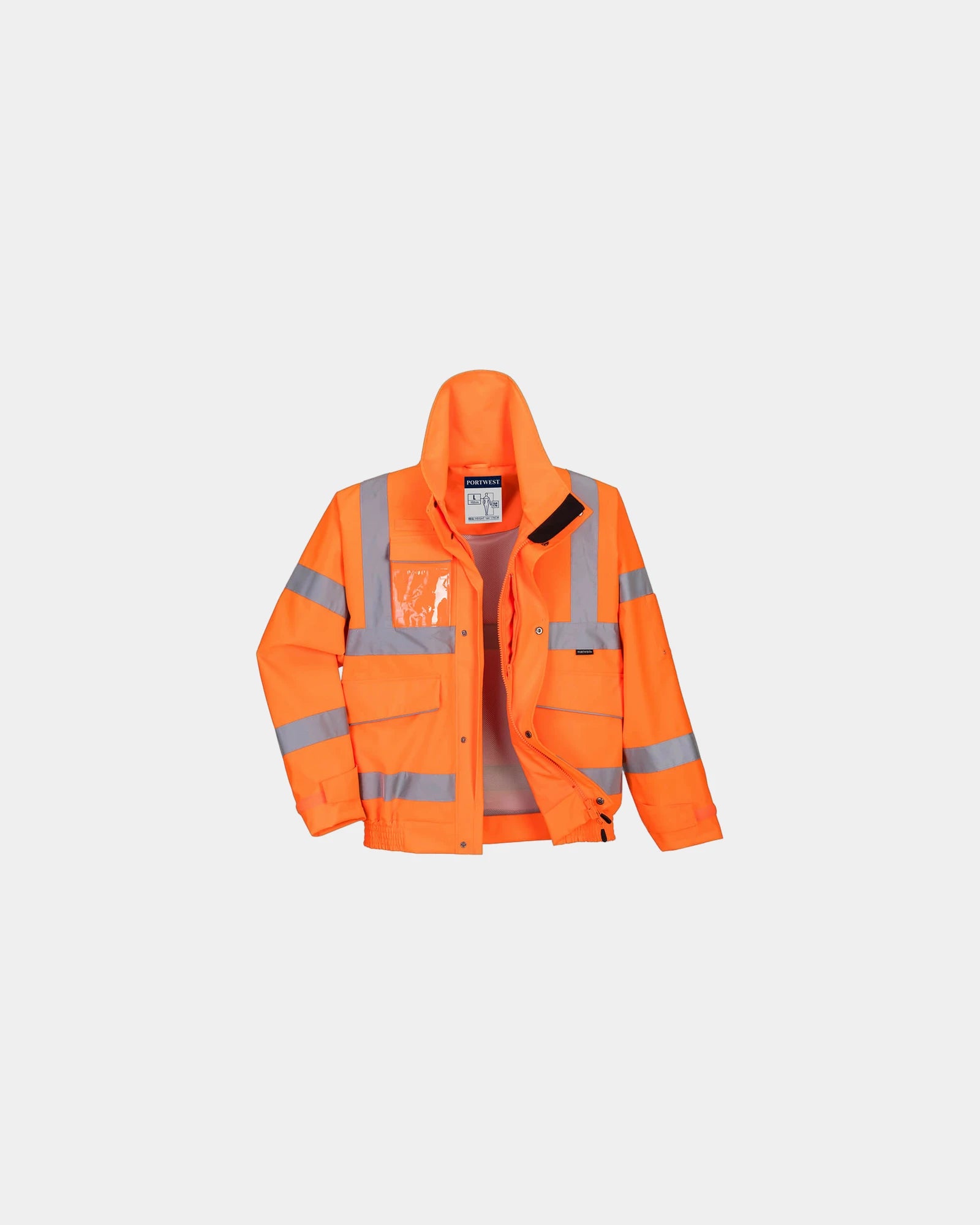 Promotional waterproof bomber jacket for men - Orange