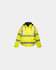 Promotional waterproof HV Bizflame jacket - Yellow