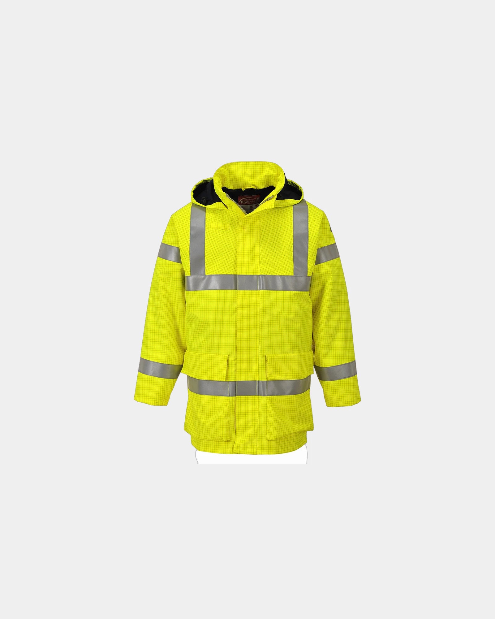 Promotional hi-vis rain jacket - Yellow