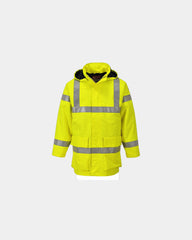 Promotional hi-vis rain jacket - Yellow