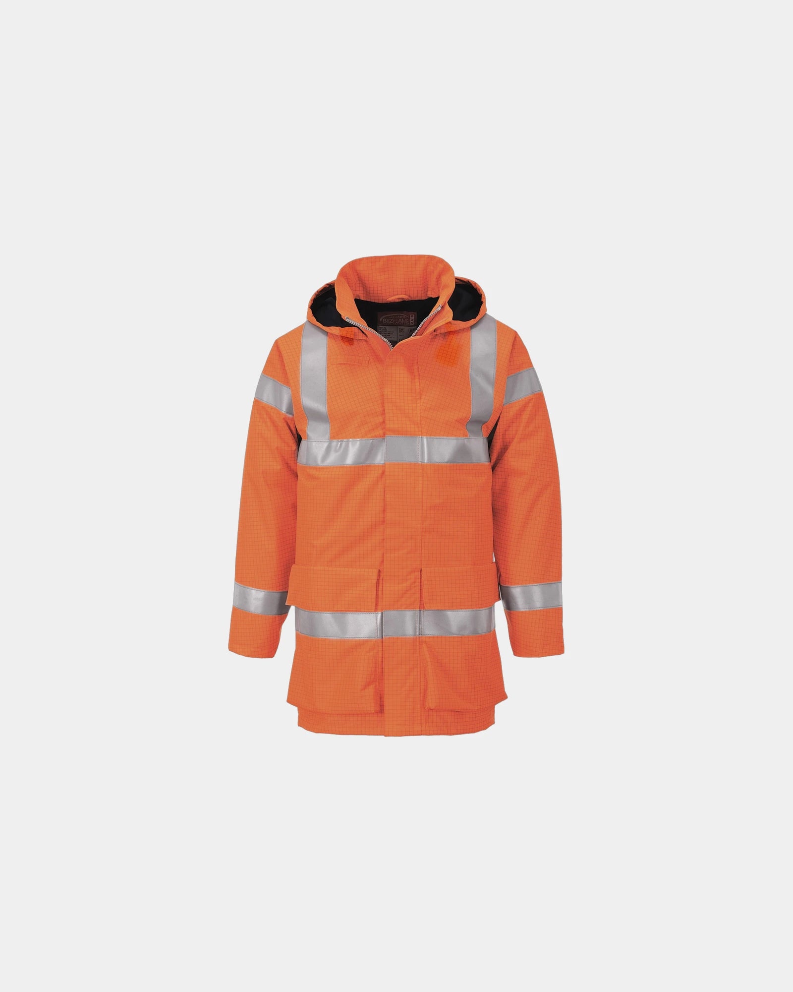 Promotional hi-vis rain jacket - Orange