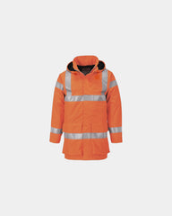 Promotional hi-vis rain jacket - Orange