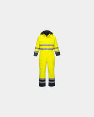 Promotional waterproof flame-resistant rain suit - Yellow-Navy