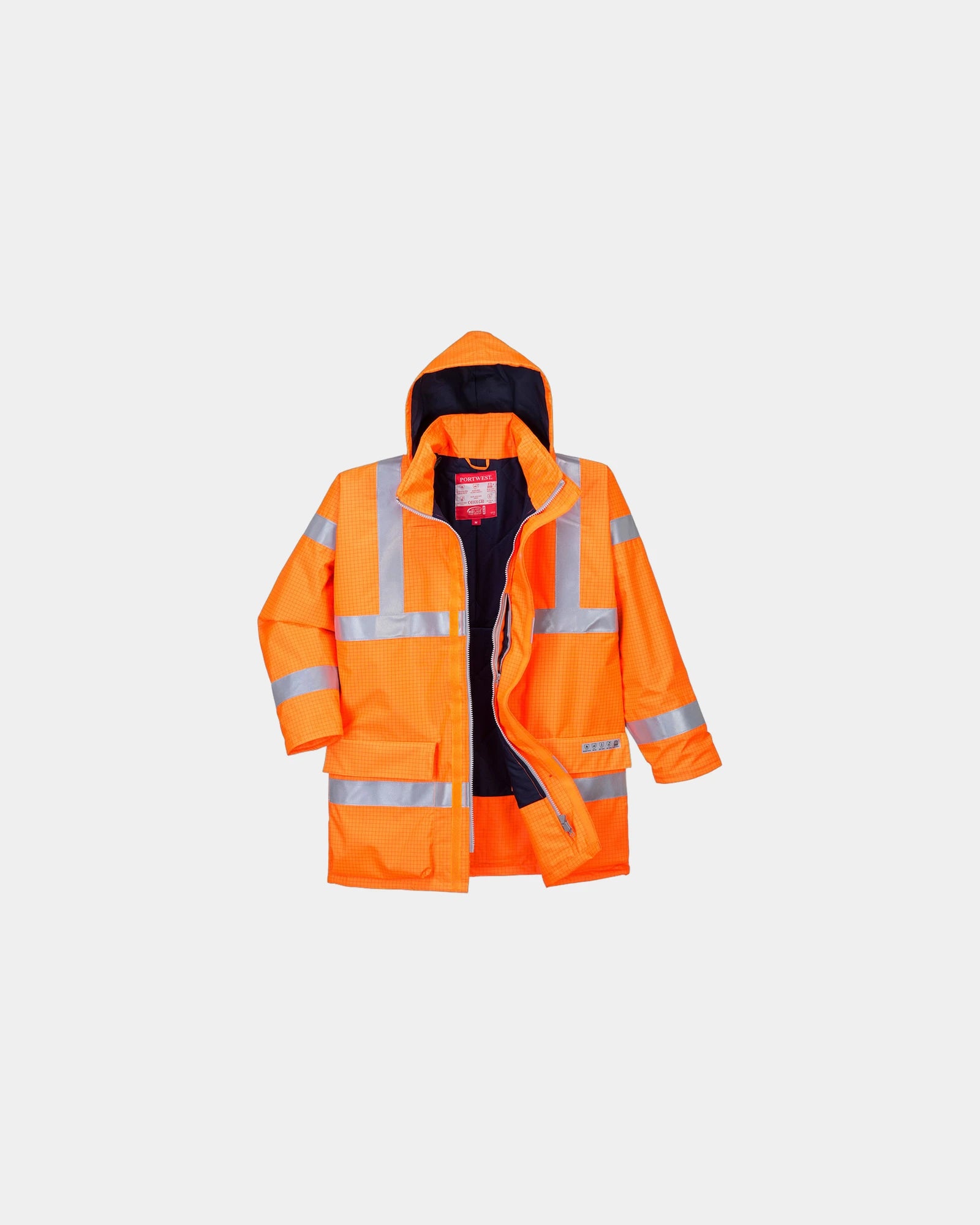 Promotional waterproof breathable parka Hi-Vis - Orange