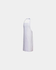 Custom polycotton bib apron - White