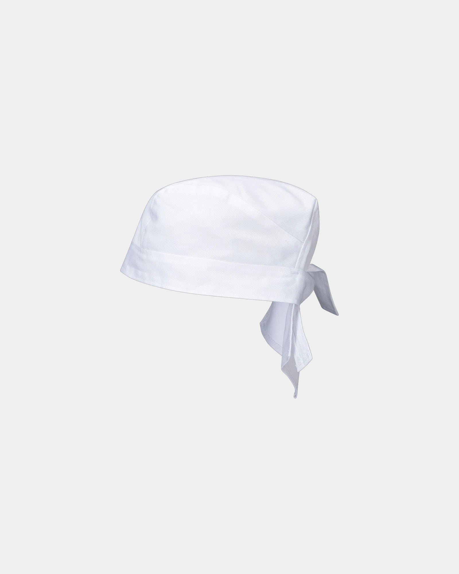 Custom adjustable bandana for chefs and kitchen staff - White