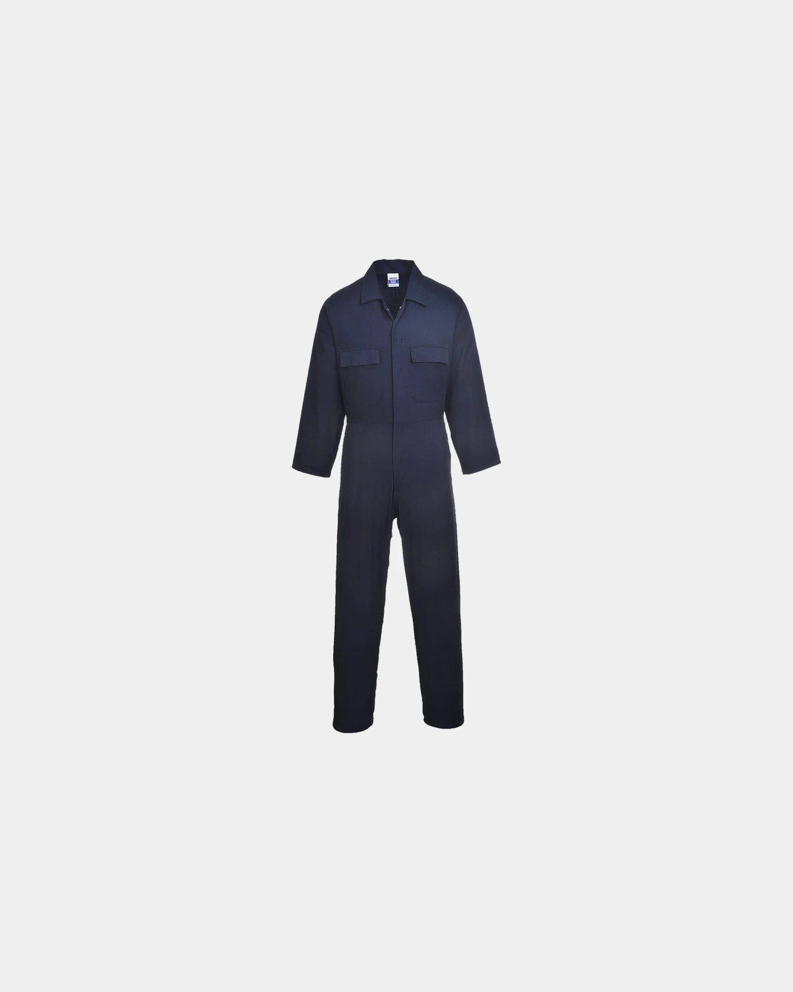Custom lightweight cotton coverall - Black-Sky Blue
