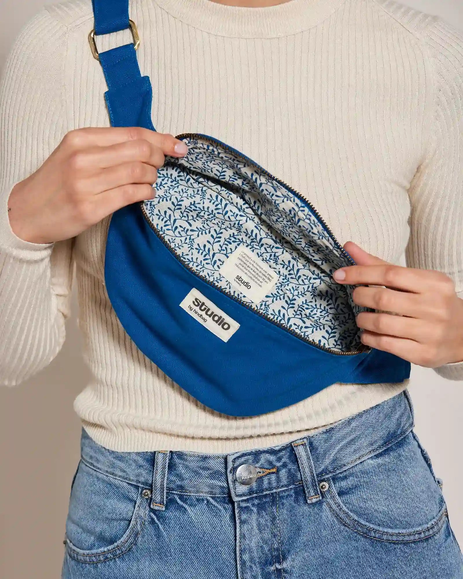 Custom organic cotton fanny pack Hindbag Valentine - 9