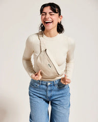 Custom organic cotton fanny pack Hindbag Valentine - 2