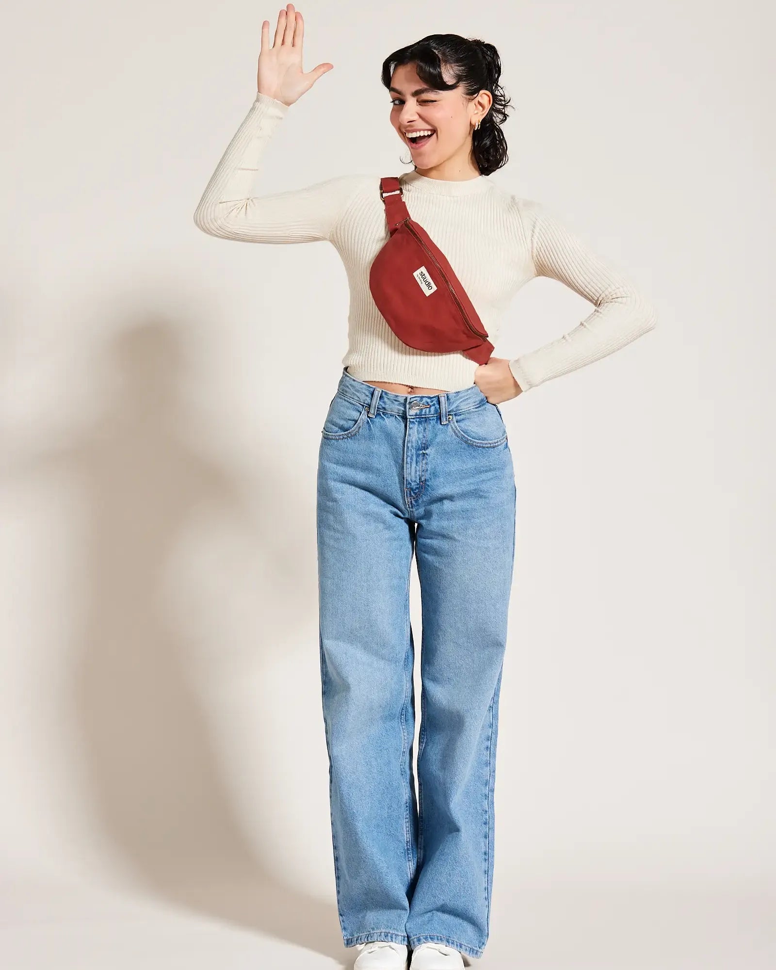 Custom organic cotton fanny pack Hindbag Valentine - 16