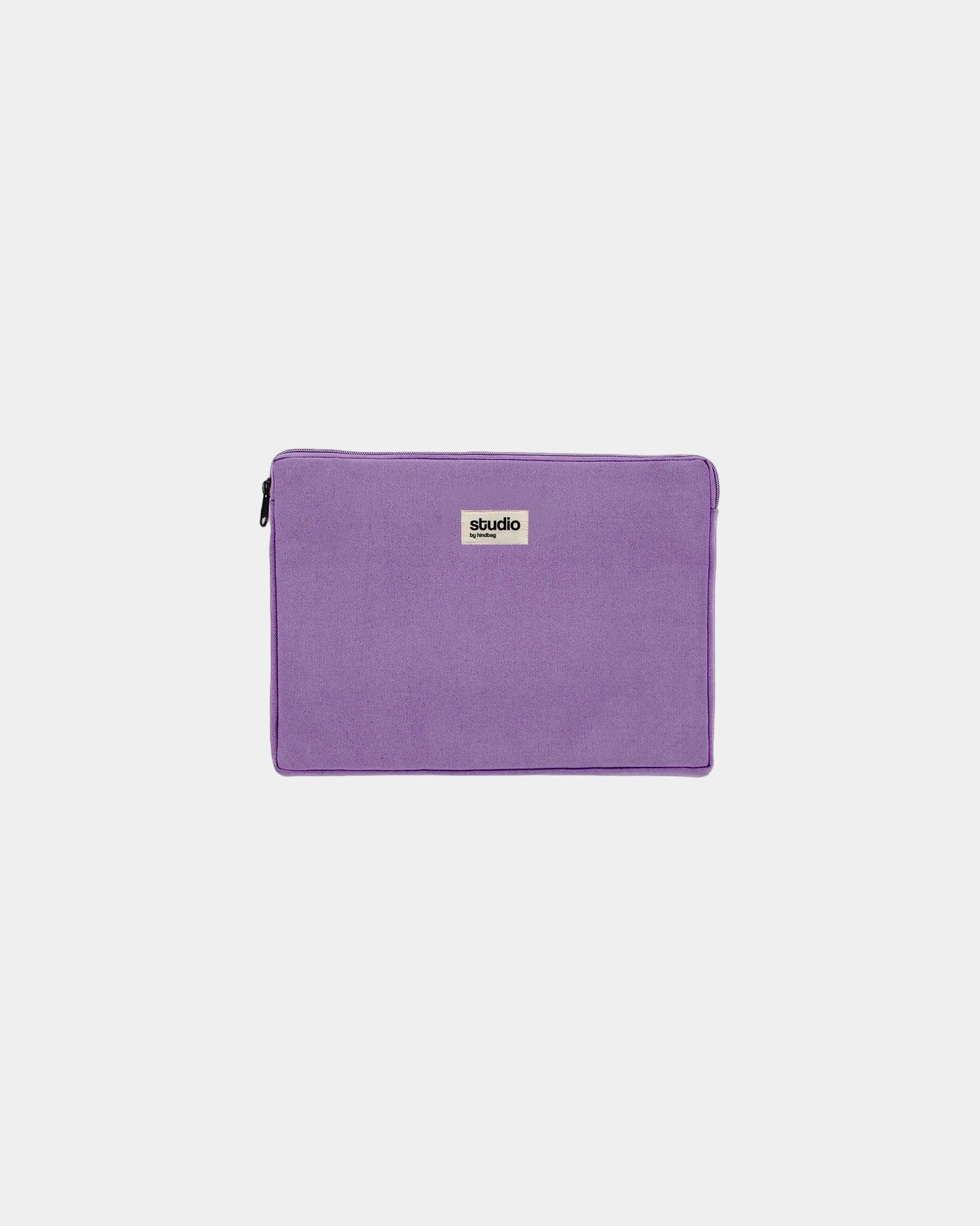 Custom organic cotton laptop sleeve Hindbag Léo 13" - Lavender