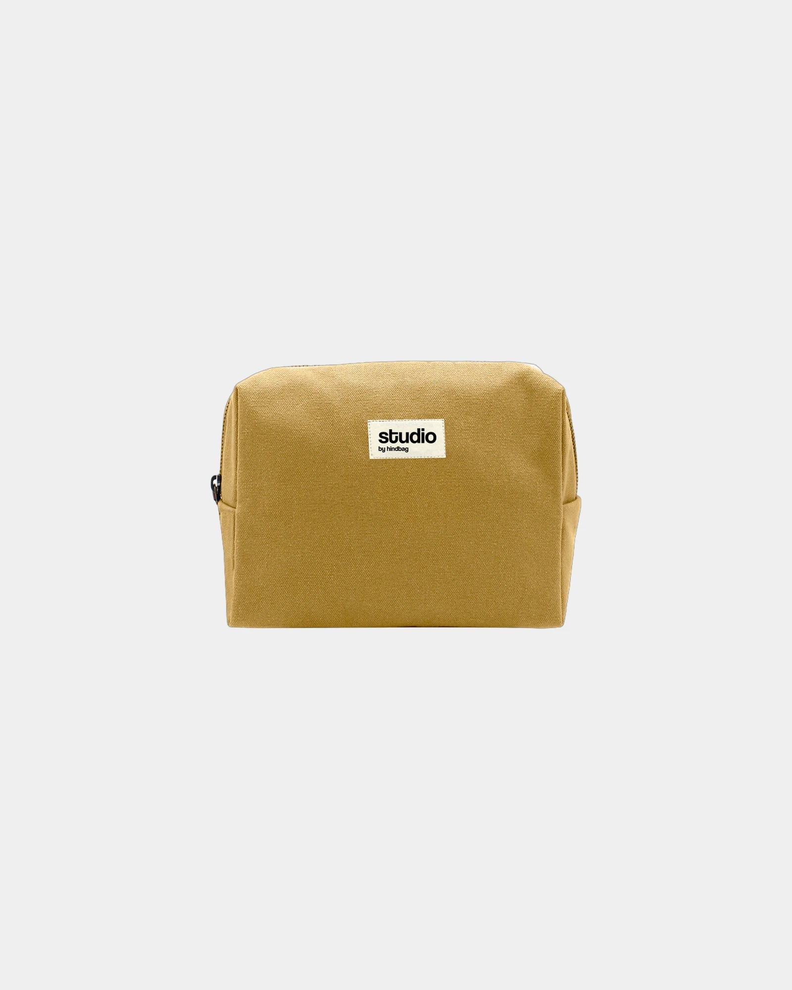 Custom organic cotton pouch Hindbag Estelle M - Ochre