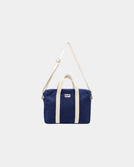 Custom organic cotton laptop bag Hindbag Luis - Navy