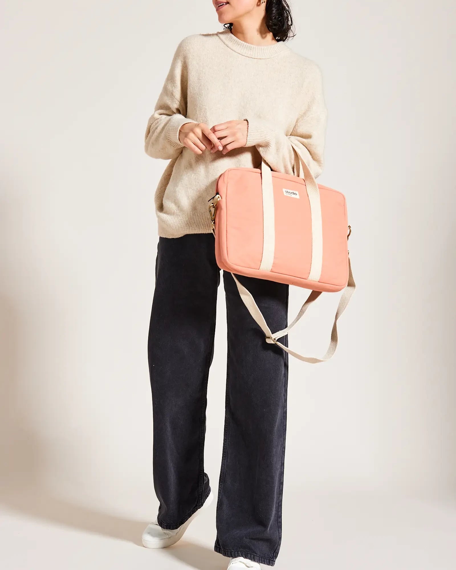 Custom organic cotton laptop bag Hindbag Luis - 21