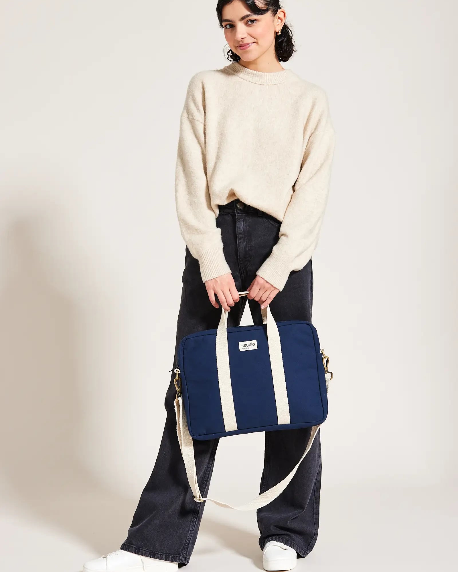 Custom organic cotton laptop bag Hindbag Luis - 6