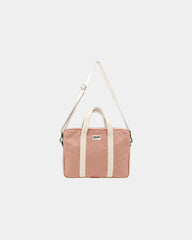 Custom organic cotton laptop bag Hindbag Luis - Salmon