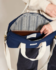 Custom organic cotton laptop bag Hindbag Luis - 5