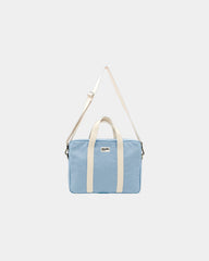 Custom organic cotton laptop bag Hindbag Luis - Azure