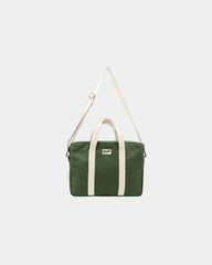 Custom organic cotton laptop bag Hindbag Luis - Olive