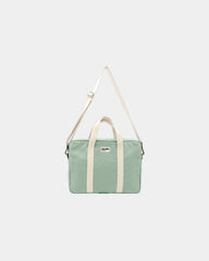Custom organic cotton laptop bag Hindbag Luis - Mint