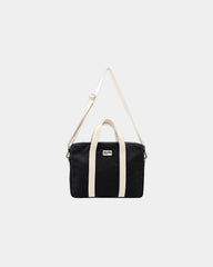 Custom organic cotton laptop bag Hindbag Luis - Black