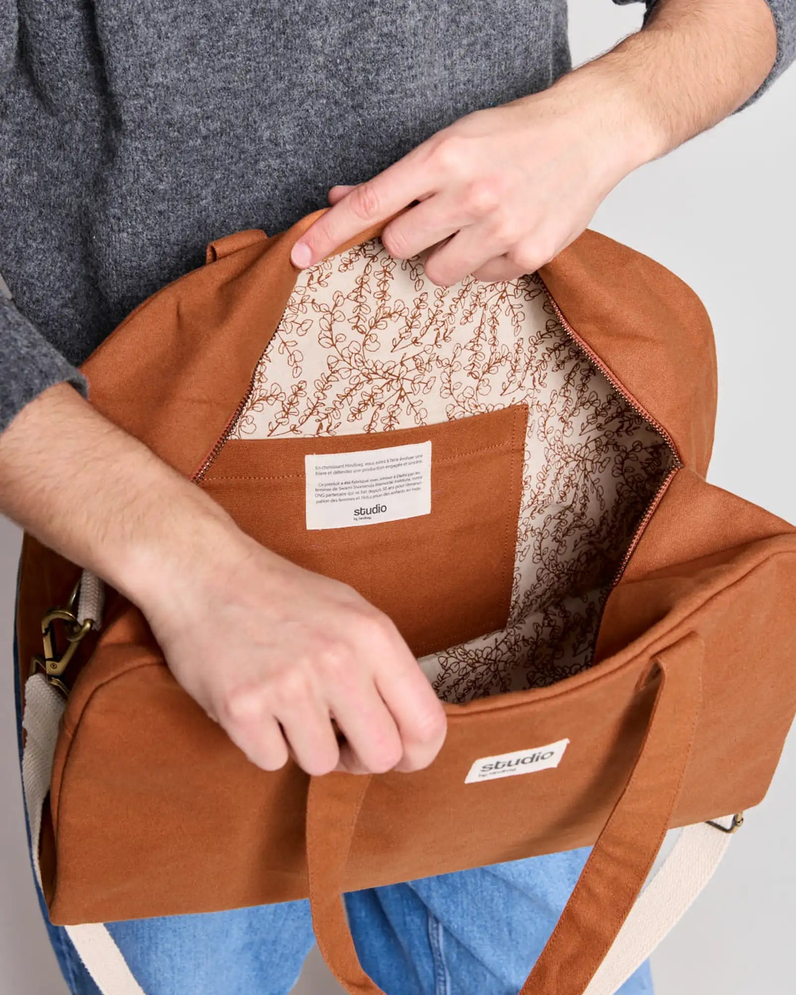 Custom organic cotton sport bag Hindbag Hugo - 25
