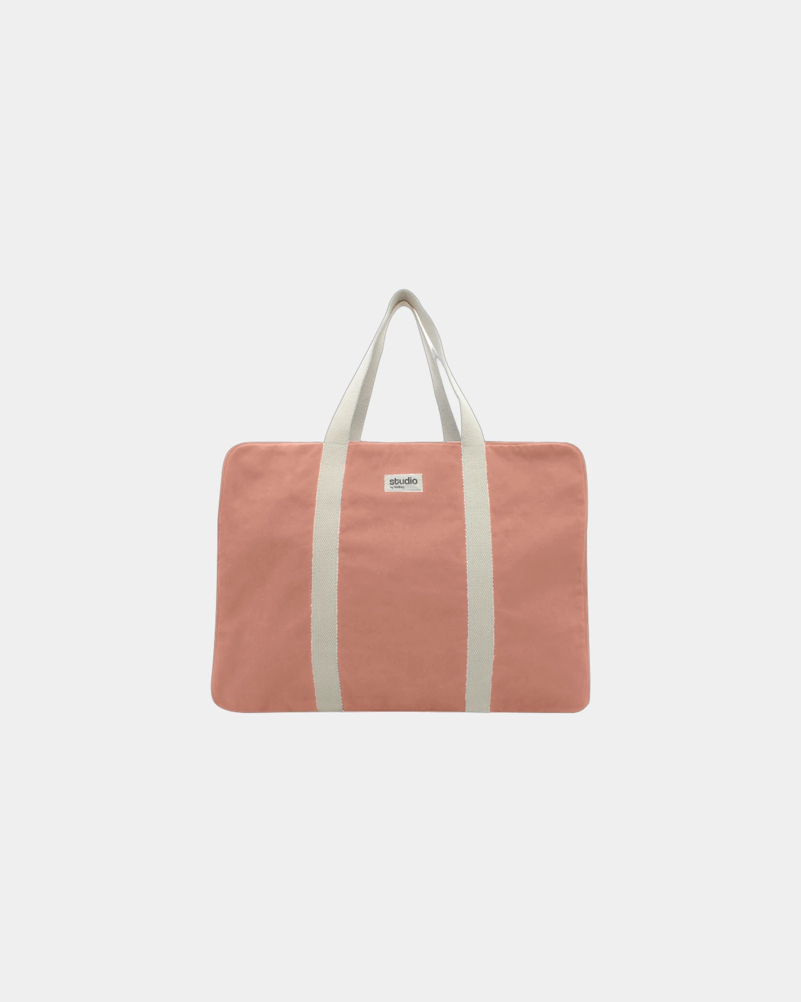 Custom organic cotton travel bag Hindbag Gabriel - Salmon