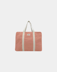 Custom organic cotton travel bag Hindbag Gabriel - Salmon