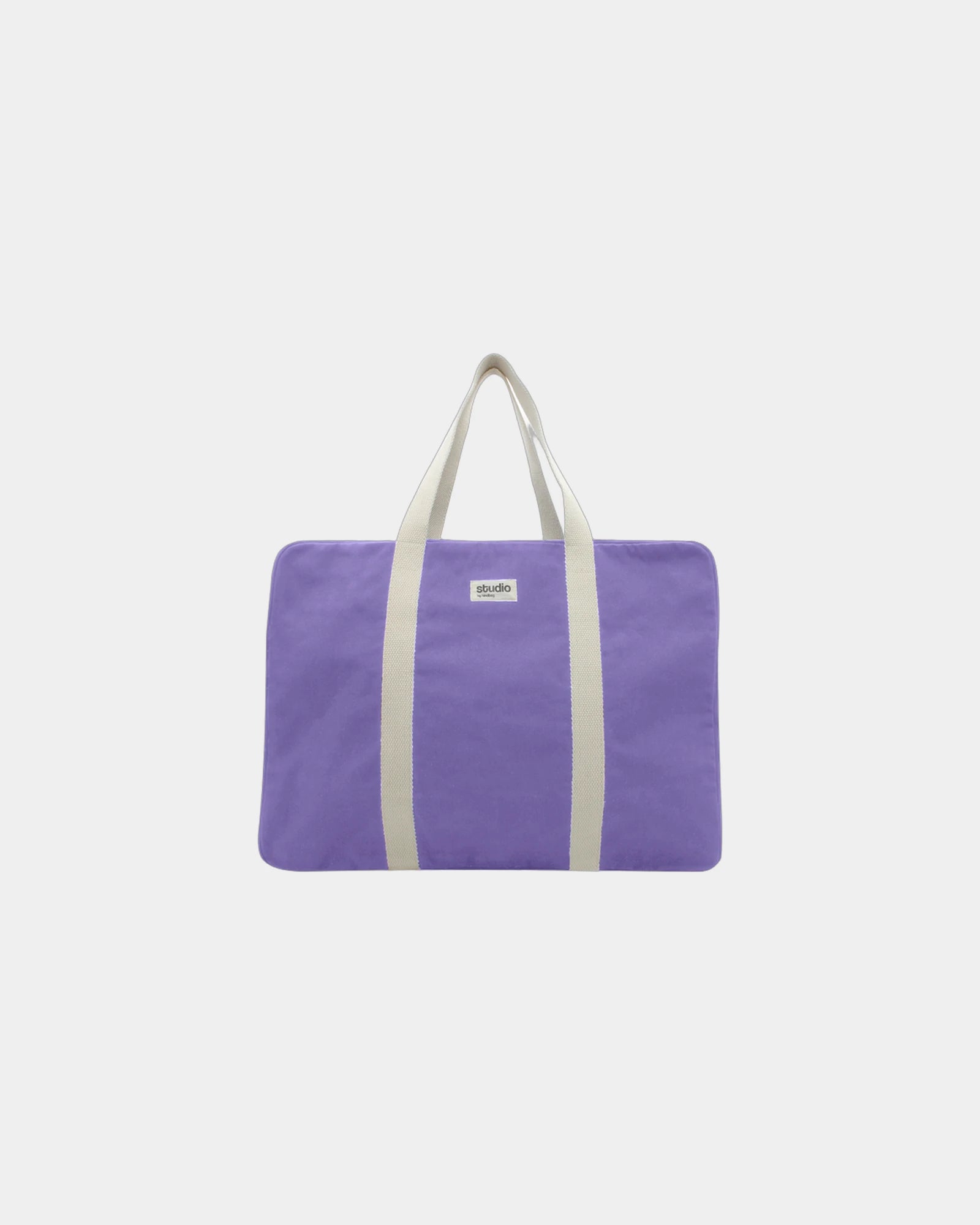 Custom organic cotton travel bag Hindbag Gabriel - Lavender