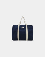 Custom organic cotton travel bag Hindbag Gabriel - Navy