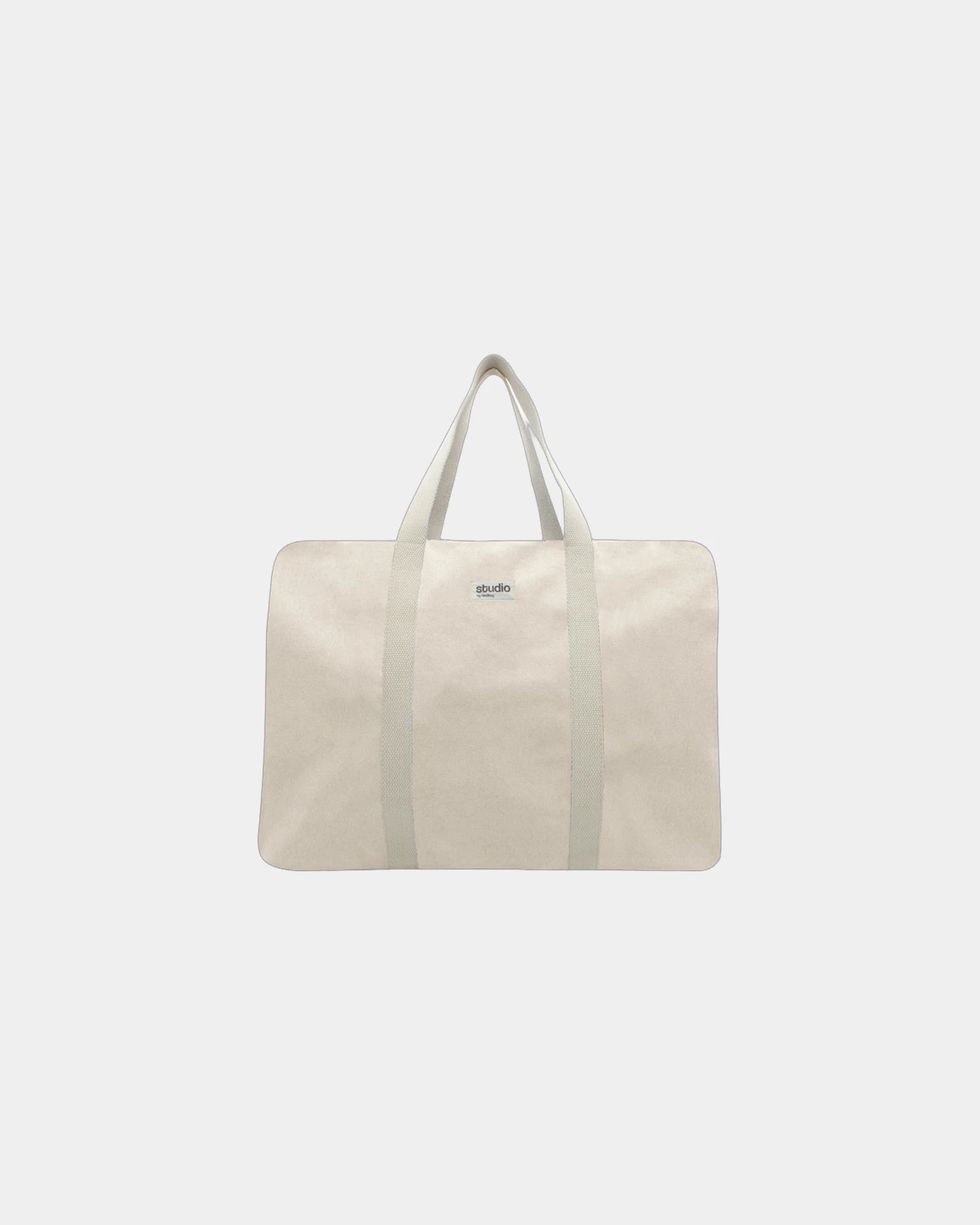 Custom organic cotton travel bag Hindbag Gabriel - Ecru