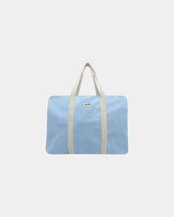 Custom organic cotton travel bag Hindbag Gabriel - Azure