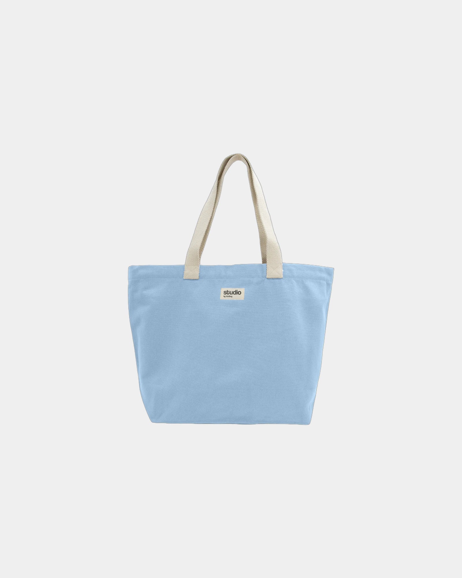 Custom organic cotton travel bag Hindbag Hortense - Azure