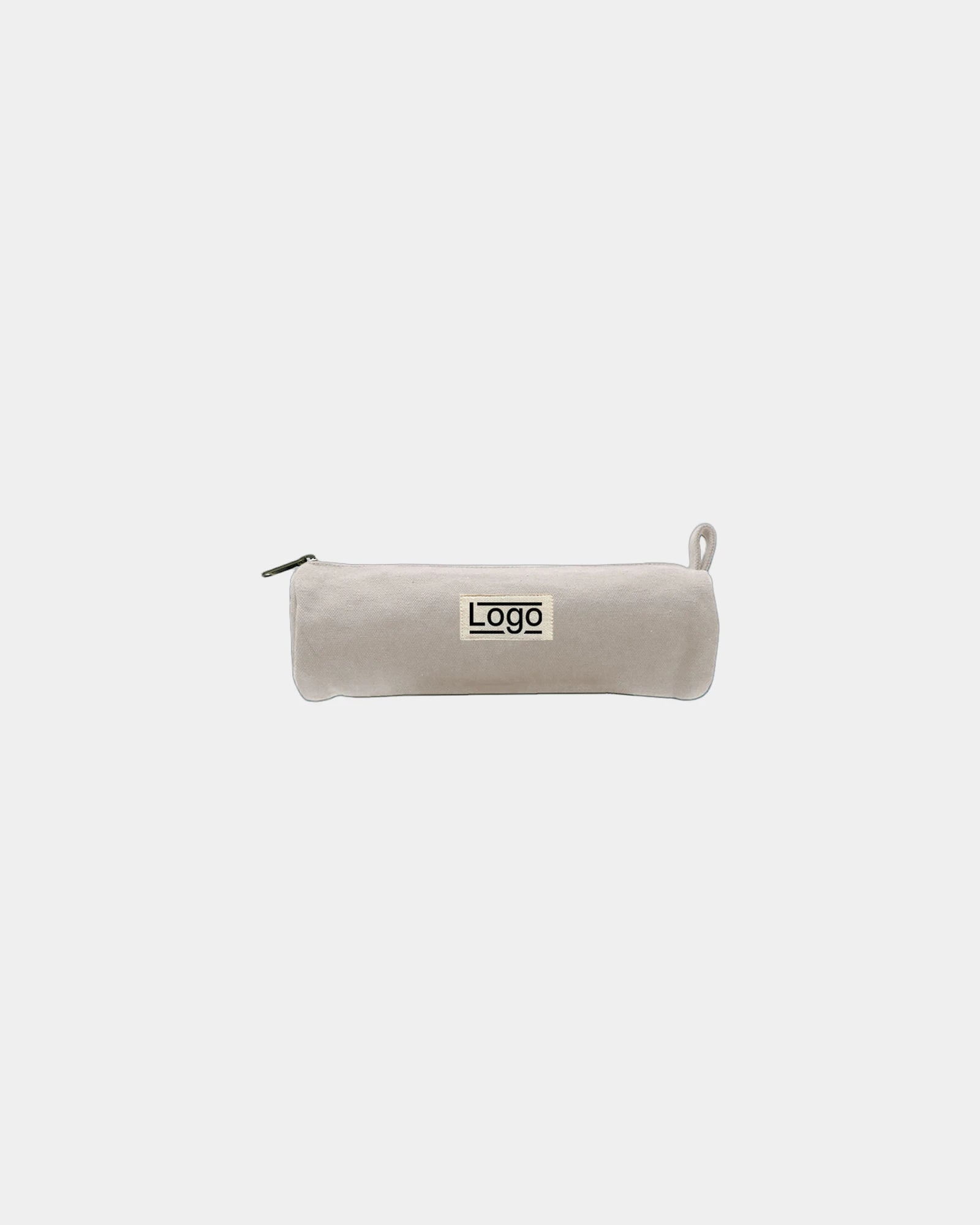 Custom organic cotton Chloe round pouch Hindbag - Ecru
