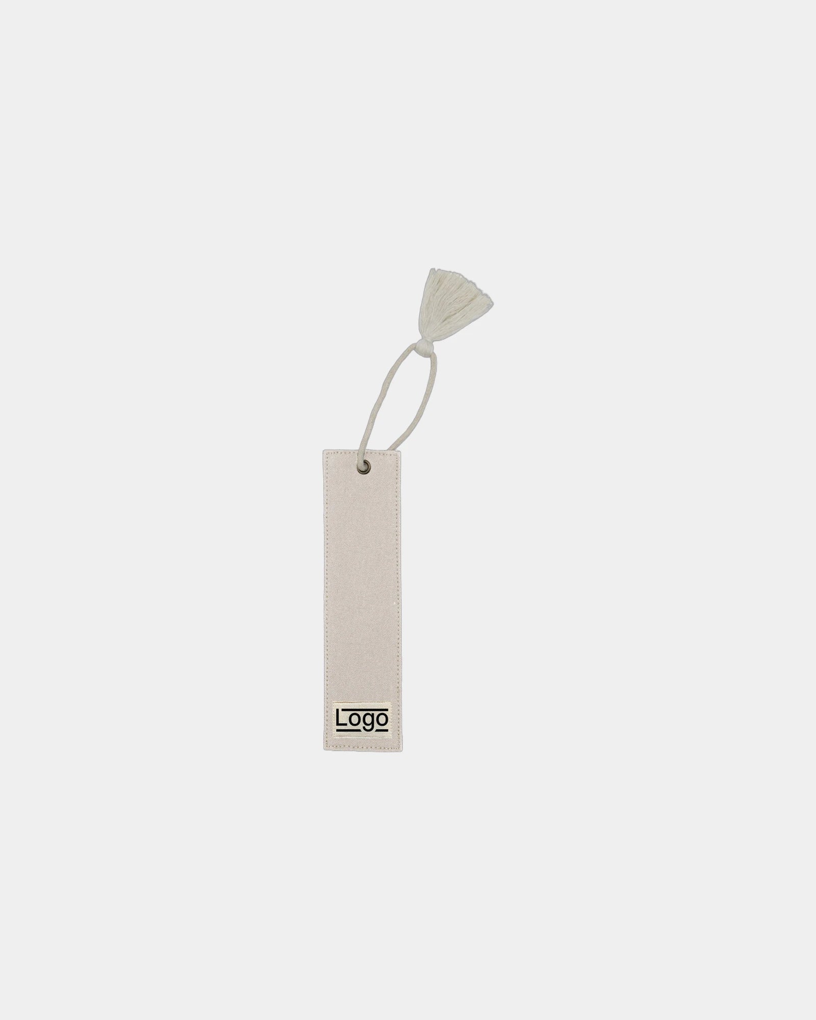 Custom GOTS organic cotton bookmark Hindbag Alex - Ecru