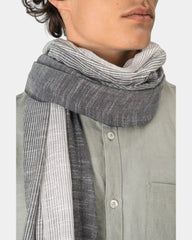 Custom cotton striped scarf for unisex wear - 2