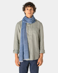 Custom striped cotton scarf unisex woven design - 1