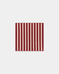 Custom eco-friendly beach towel LA SERVIETTE PARIS - Garnet Red / Cream