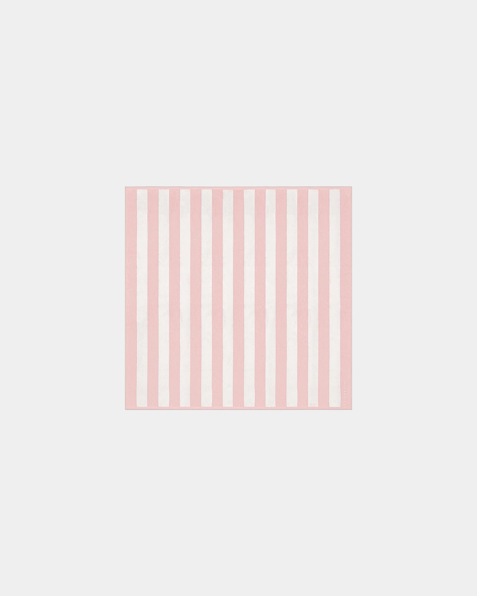 Custom eco-friendly beach towel LA SERVIETTE PARIS - Nymph Pink / Cream
